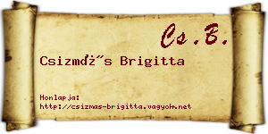 Csizmás Brigitta névjegykártya
